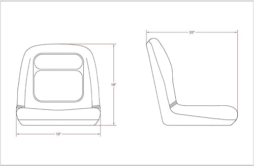 Miniatura 4 de Amarillo y asiento para JJOHN DEEREE 5105 y 5205 con asiento original y asiento XB180Y-B 1430000YE RE72933