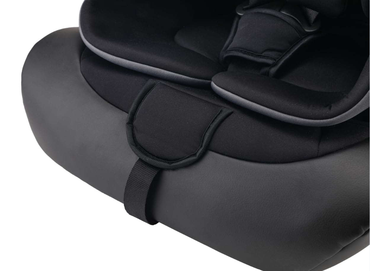 Cozy N Safe Hudson i-Size Silla de auto (76-150cm) | approx. 15 meses - 12 años | ISOFIX y Top-Tether | Espuma viscoelástica lavable | Certificado ECE R129 | Negro