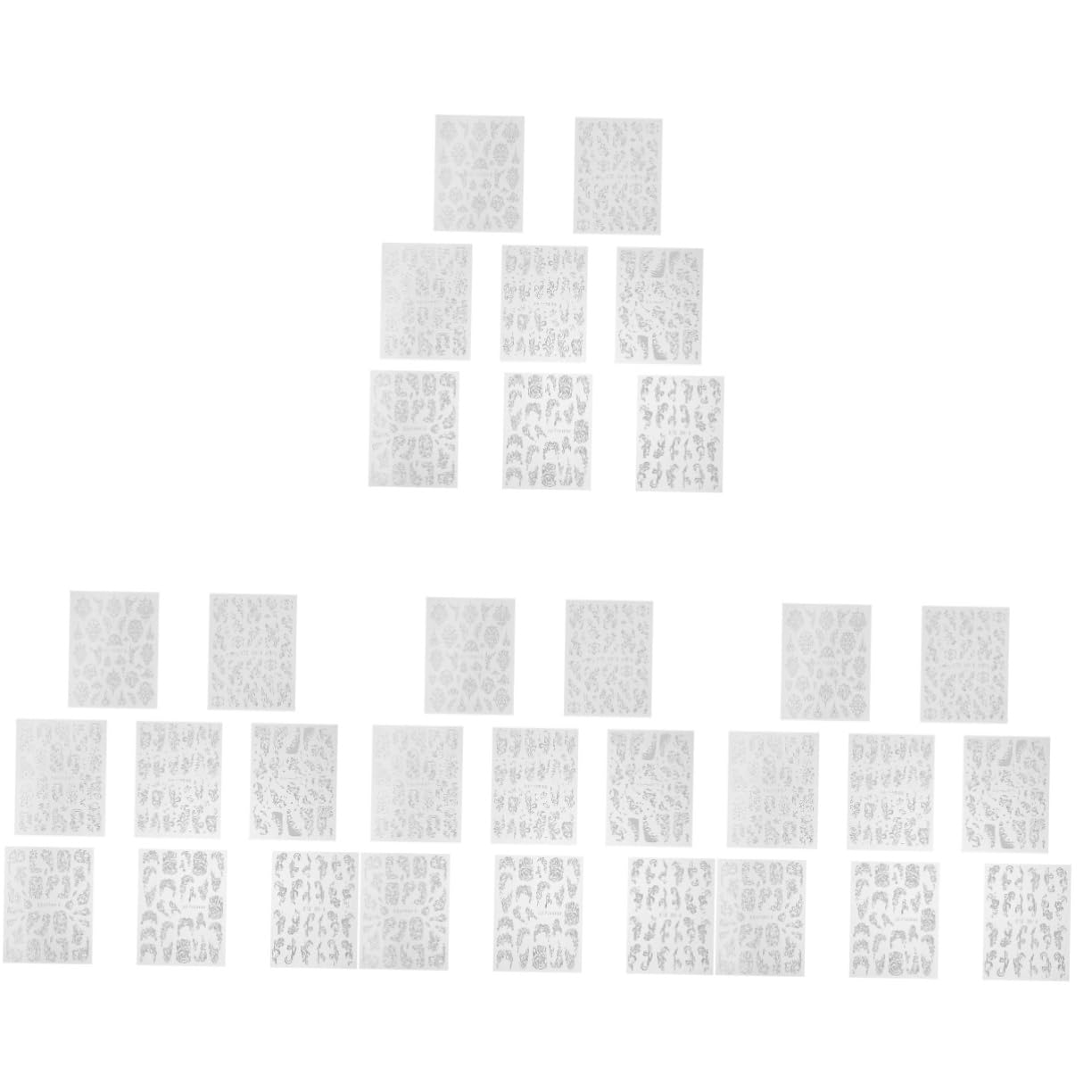 PACKOVE 4 Set Adesivi Per Manicure Dei Fiori Di Rilievo Adesivi Per Unghie 3d Decalcomanie Per Unghie Fai Da Te Per ie Finiti Per ie in Rilievo Adesivo 8 Fogli * 4
