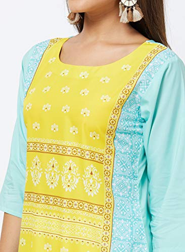 Image of LookMark Womens Printed Crepe A-Line Kurti (Pack of 2 Kurti)