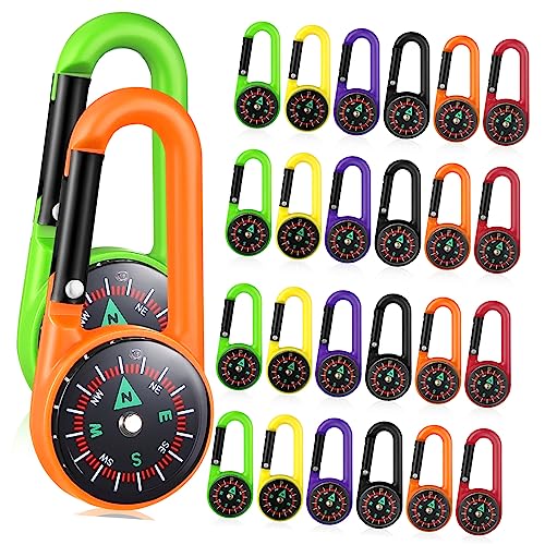 Boussole directionnelle avec clip et porte-clés pour randonnée et orientation