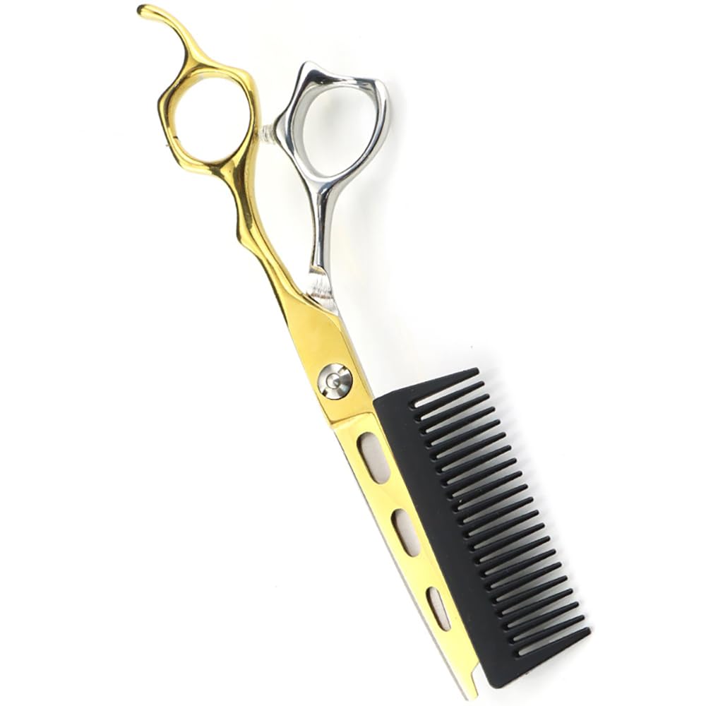 Amazon.co.jp: プロ仕様の6インチヘアカットシザー（コーム付き