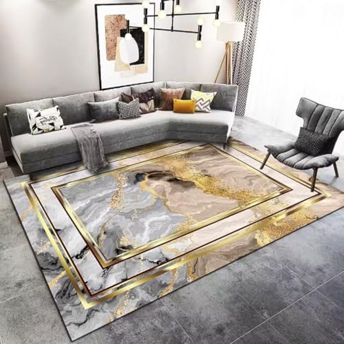 RUGMRZ Decoración Navideña Alfombras De Área Lavables con Antideslizante Moderna Simple Y Duradera Alfombra Gaming Suelo Gris Antideslizantes Felpudo Interior Casa 80X140CM