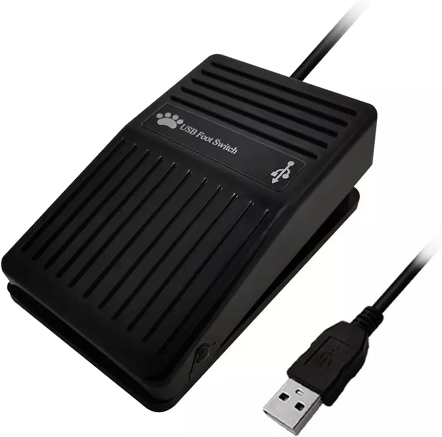 USB Foot Pedal Single Mechanical Switch Control Keypress Simulator Custom Shortcut Combination Key for Medical Image Acquisition Game Computer Equipment with 2m/78.7inch Cable