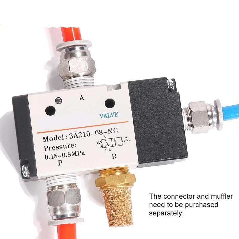 Vanne pneumatique 3/2 voies 3A210-06 distributeur commande air comprimé NC