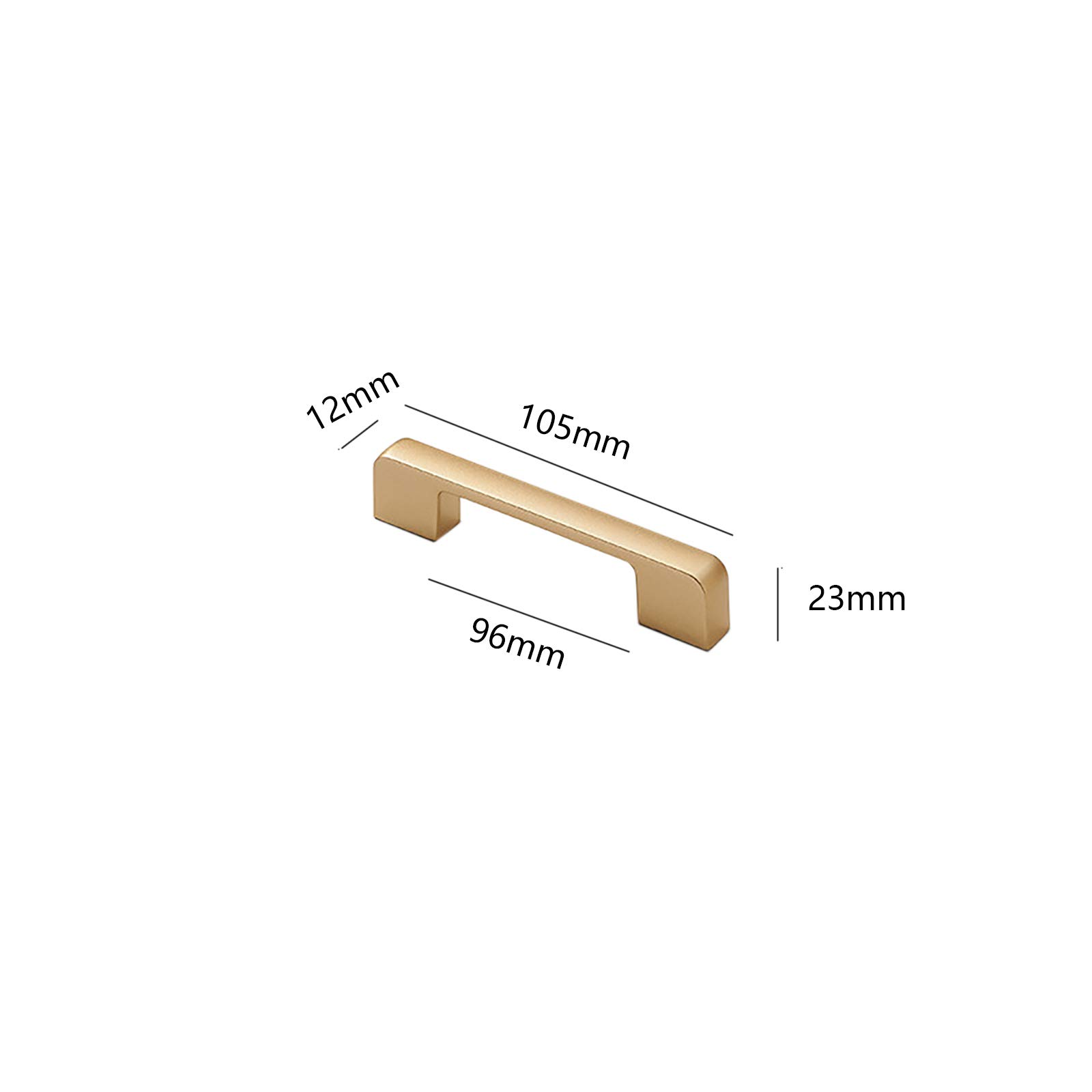 Cabinet Pulls Dresser Drawer Pulls Wardrobe Door Kitchen Cupboard Pulls, Zinc Alloy Furniture Handles Pulls Hole Center 96mm,1 Pcs - Image 2