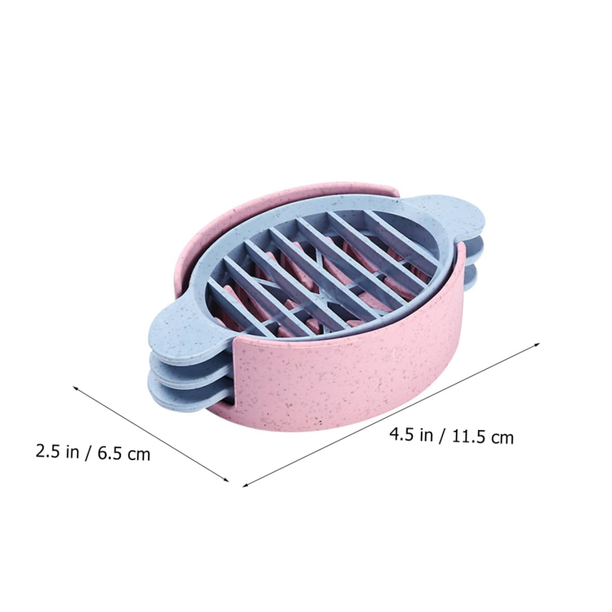 PRETYZOOM 1Set Wheat Stalk Egg Cutter Convenient Egg Slicer Food Cutting Tool for Kitchen for Boiled Eggs Cheese Ham Easy to Clean Operate Practical Kitchen Gadget