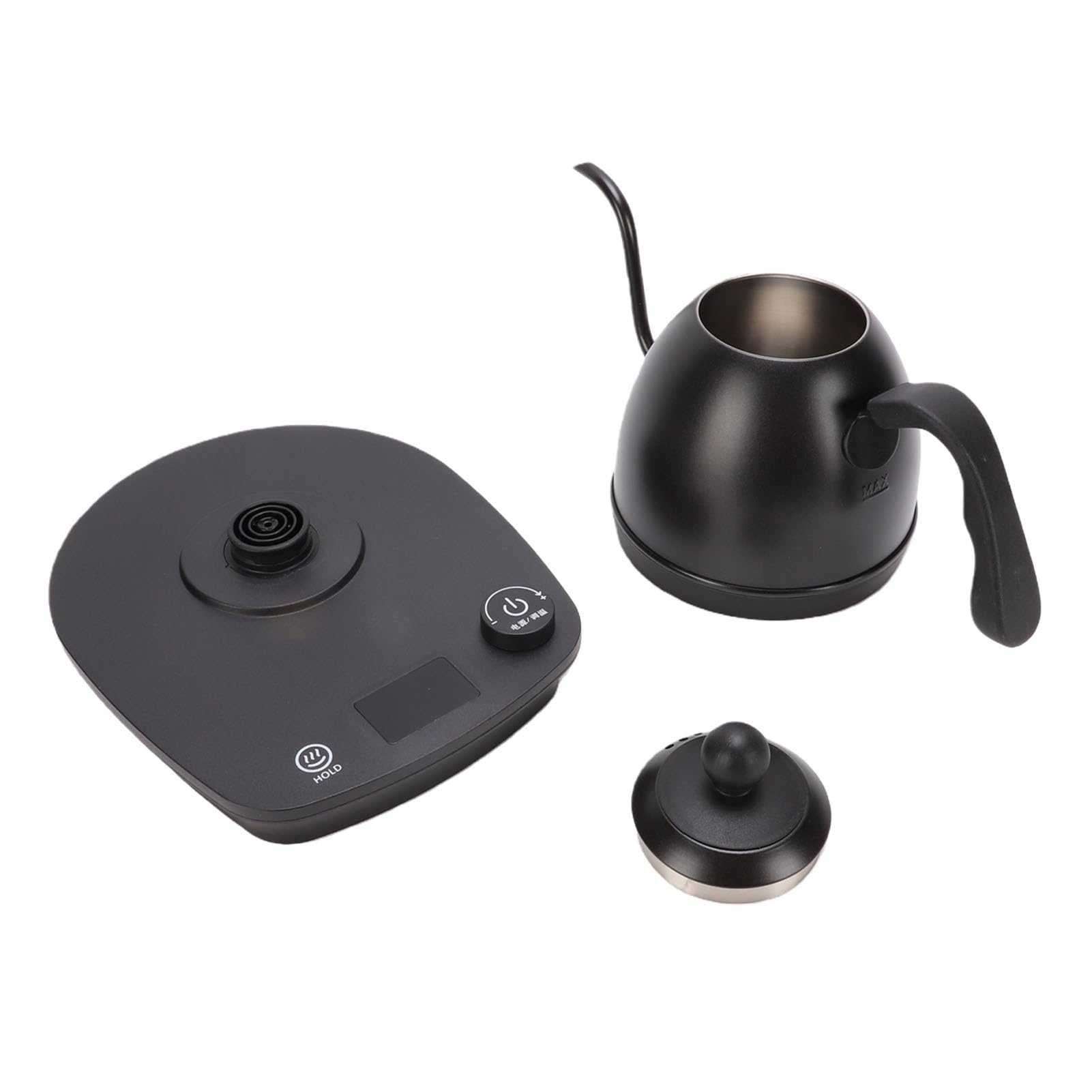 GLOGLOW Bollitore Elettrico a Collo di Cigno, Acciaio Inossidabile 304 con Controllo di Precisione della Temperatura e Timer Intelligente per Preparare caffè o tè, Perfetto per l'uso Domestico