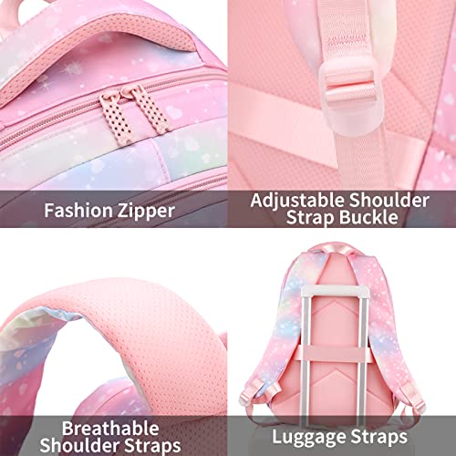 Sac à dos filles école primaire léger durable imperméable imprimé violet KLUFO - 7