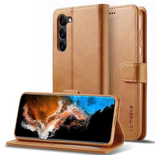 Étui portefeuille Samsung S24 Plus avec porte-carte magnétique antichoc jaune