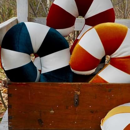 Moi Mili Dekokissen Zuckerstange Patchwork-Kissen 45 x 30 cm Weihnachten Winter-Kissen Grüner Lolli Grüne Streifen Weihnachtskissen Weiches Zuckerstangen Lutscher Weihnachtsdekoration Niedlich – Bild 8