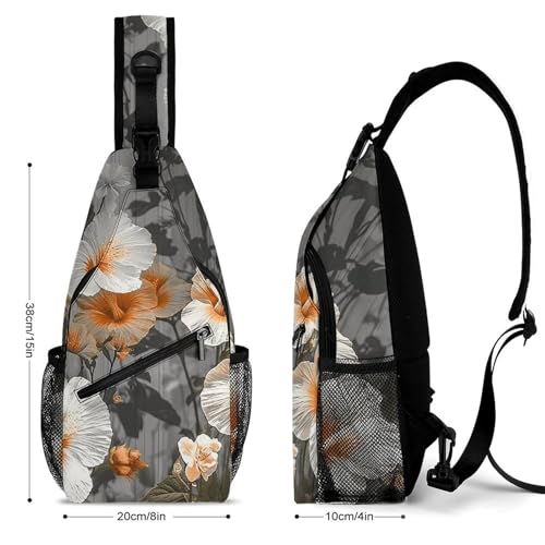 Hairy Raccoon Sling Bag for Men Women - Adjustable Crossbody Chest Backpack, 15" Travel Hiking Fanny Pack2