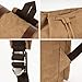 VAZUOOL Canvas Laptop Backpack, Vintage Daypack for Men Women, Travel Rucksack Work College Computer Bag Bookbag Fits 15.6 Inch Laptop, Brown