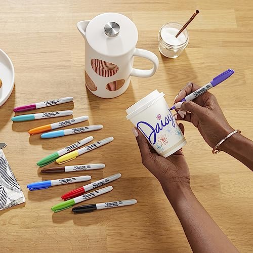 Image of Sanford ShaRP Accessoriesie Color Burst Permanent Markers, Fine Point, Assorted , 24-Count