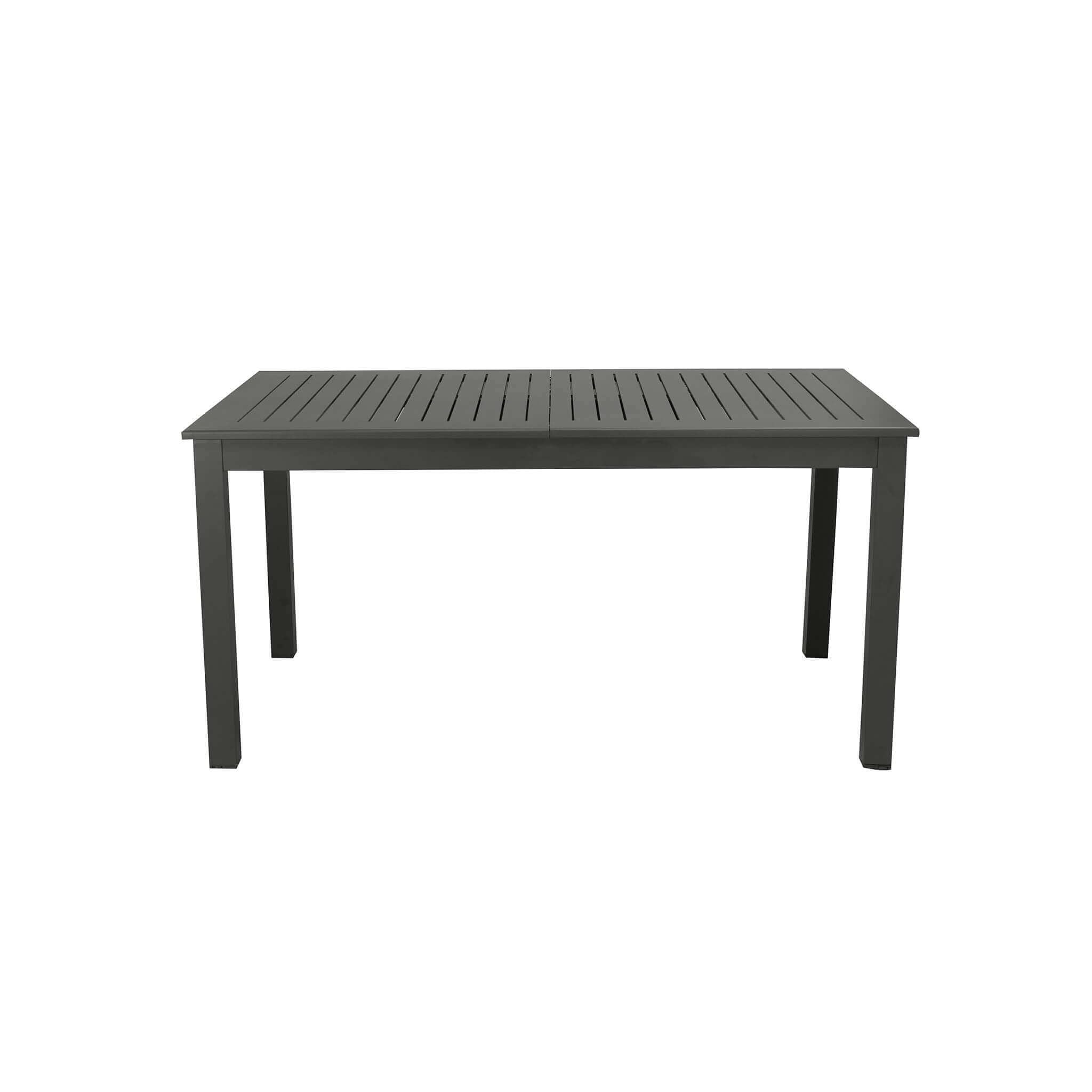 Decor Space Tavolo allungabile Ibiza Antracite in alluminio dogato da esterno per giardino e veranda (Tavolo/150-210 x 90 cm)
