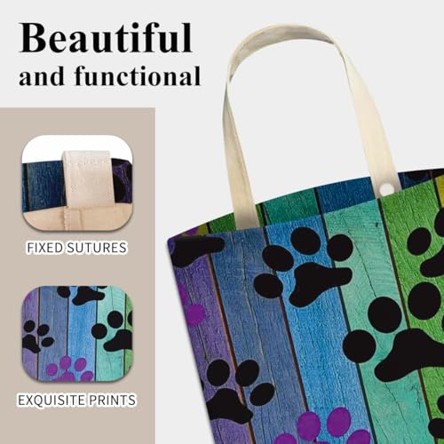 Image of Car Trash Can, Cute Car Trash Bag, Hanging Car Organizer, Rainbow Dog Paw