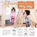 Avenlur 8-in-1 Indoor Play Gym – Toddler Jungle Gym for Kids Ages 2–6 – Indoor Playground Wooden Climbing Playset with Slide, Monkey Bars, Ladder, Rope Ladder, Rock Climbing, Swing, Rings, Disc Swing
