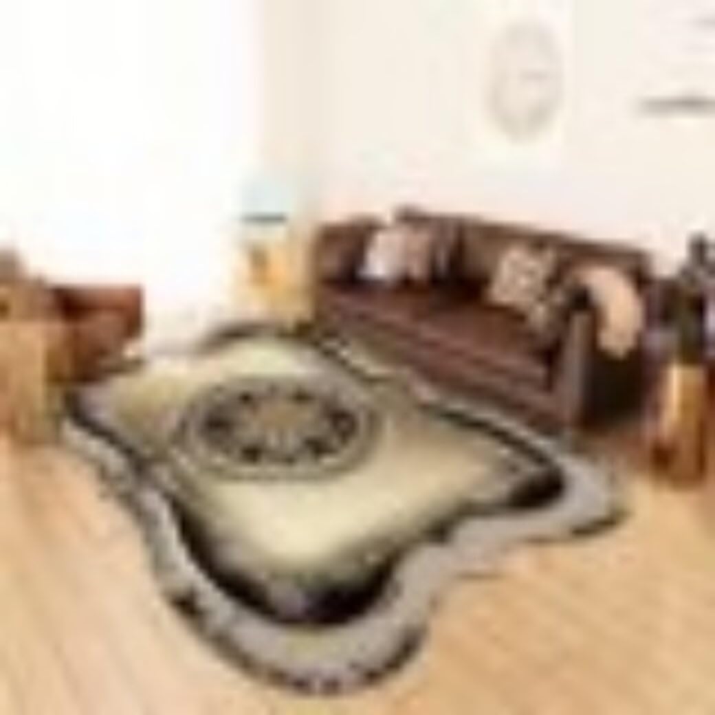 Tapis antidérapant 100x160cm lavable pour sécuriser le salon