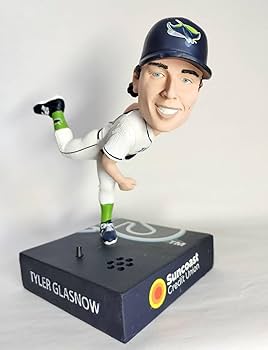 タイラー グラスノー ボブルヘッド 球場配布品 バブルヘッド フィギュ f57A Amazon.co.jp: タイラー グラスノー／” o” ボブルヘッド バブルヘッド