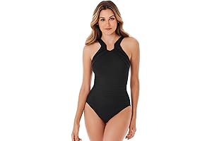 Women's Swimwear Miraclesuit Aphrodite Tummy Control Halter Top One-Piece Swimsuit