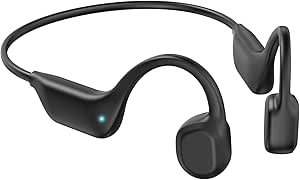 Bone Conduction Headphones, Wireless Bluetooth 5.3 Open-Ear Headphones with Mic, 10H Playtime Workout Headphones, Waterproof Sport Earphones Headset for Running, Gym, Hiking, Cycling (Black) asin的图片