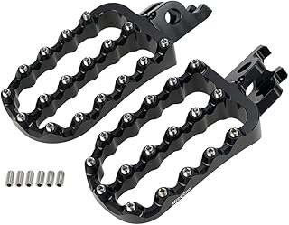 KIILING CNC Pédale de Moto pédale de rabais de Repose-Pieds Pieds piquets de Pied pour Honda CRF250L CRF 250 L 2012-2020 2019 2018 2017 2016 2015 2014 2013 (Color : Black)