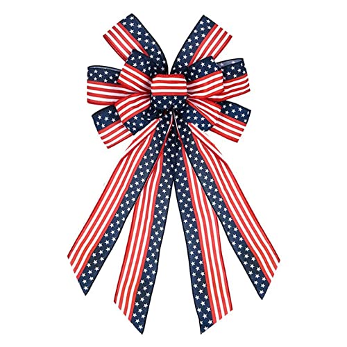 puzzlegame Lazo patriótico 4 de julio | Gran lazo patriótico 4 de julio - Arcos de banderas para el día de la independencia, corona para el día conmemorativo, decoración para fiestas del 4 de julio Cover