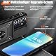 Giyer für Samsung Galaxy A55 5G Hülle mit Schutzfolie, Handyhülle A55 5G Tache mit Kameraschutz 360° Metall Ring Ständer Stoßfest Bumper Schutzhülle Samsung A55 Case Cover (Schwarz)