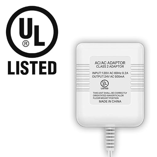 B083Y1VK9H_image_4 Transformador de timbre con certificación UL, fuente de alimentación de 24 V compatible con Nest, Arlo, Ring, Amcrest, Logitech y otros timbres,