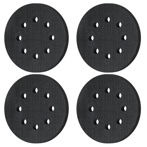 Tampon Ponceuse 125mm, 4 pièces Mousse Poncage, Mousse De Ponçage, Interface Ponceuse 125mm, Disque De Poncage 125mm, Convient aux tampons de polissage ronds...