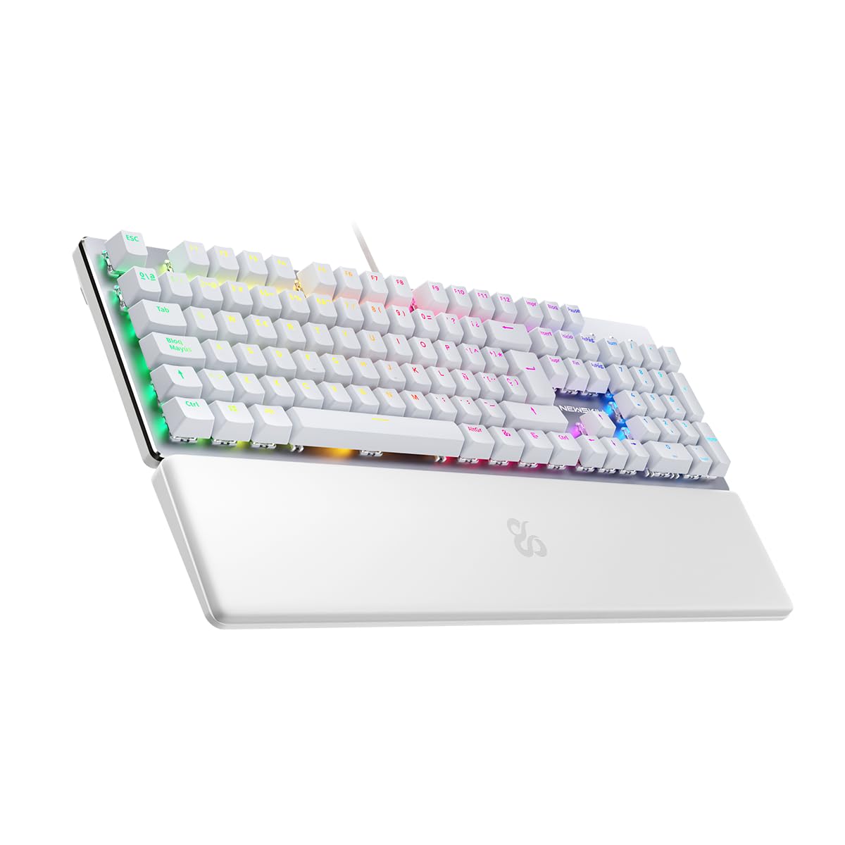 Newskill Serike V2 Blanco | Switch Red Hotswap | Teclado Mecánico Gaming