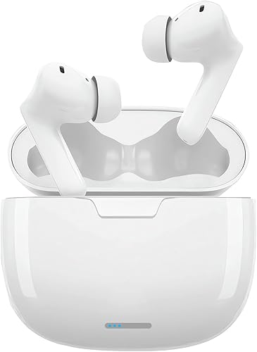 Miniatura 1 de Auriculares inalámbricos, Bluetooth 5.3 con funda de carga, sonido estéreo con control táctil, auriculares con cancelación de ruido, IPX7