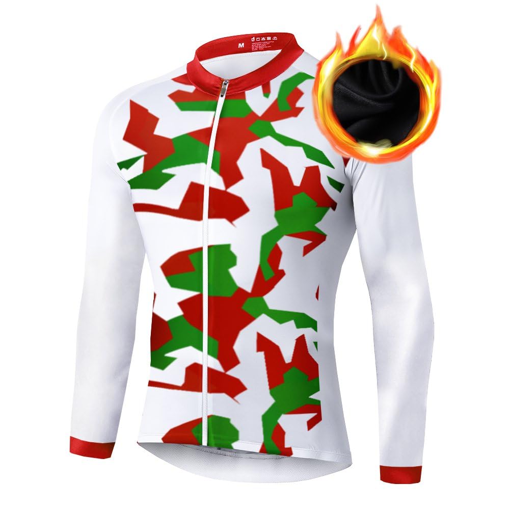 UGLY FROG Abbigliamento Magliette Set Inverno Termico Vello Antivento Maglia Lunga e Pantaloni Completo Ciclismo Uomo Invernale KXITCXHB14