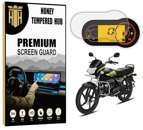 Image of SCREEN GUARD FOR HERO HF DELUX PRO 2025-2026 Bike /DeluxePro Display Accessories Protector /Scratch Resistant /Water Resistant / [Not Tempered Glass]