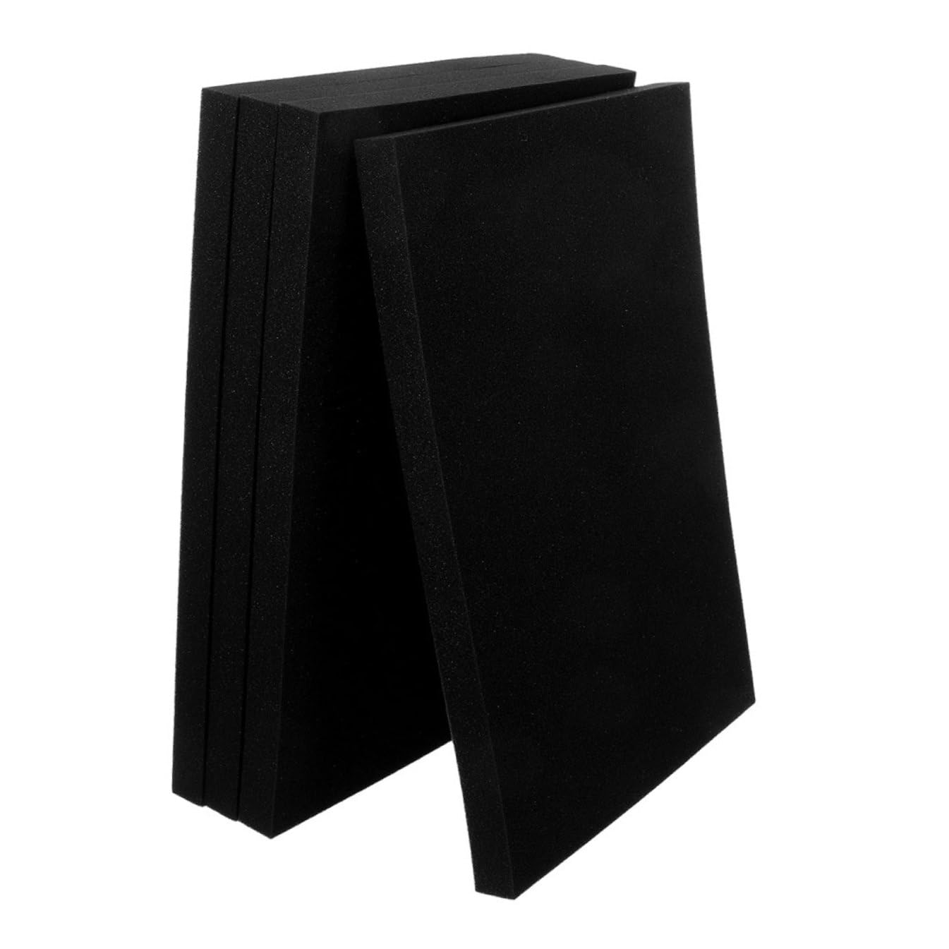 Zerodeko Plaques de Mousse Noire et Découpe Facile en Polyuréthane Lot de 4 pour Emballage Protecteur Artisanat Précis et Protection des Produits pour Expédition