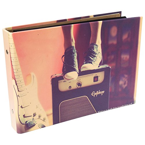 [Fujifilm Instax Mini Foto Álbum] - CAIUL 50 Páginas DIY Álbum para Fujifilm Instax Mini 70 7s 8 8+ 9 25 26 50 90/ Pringo 231/ Instax SP-1/ Polaroid PIC-300P Z2300 Film (Música)