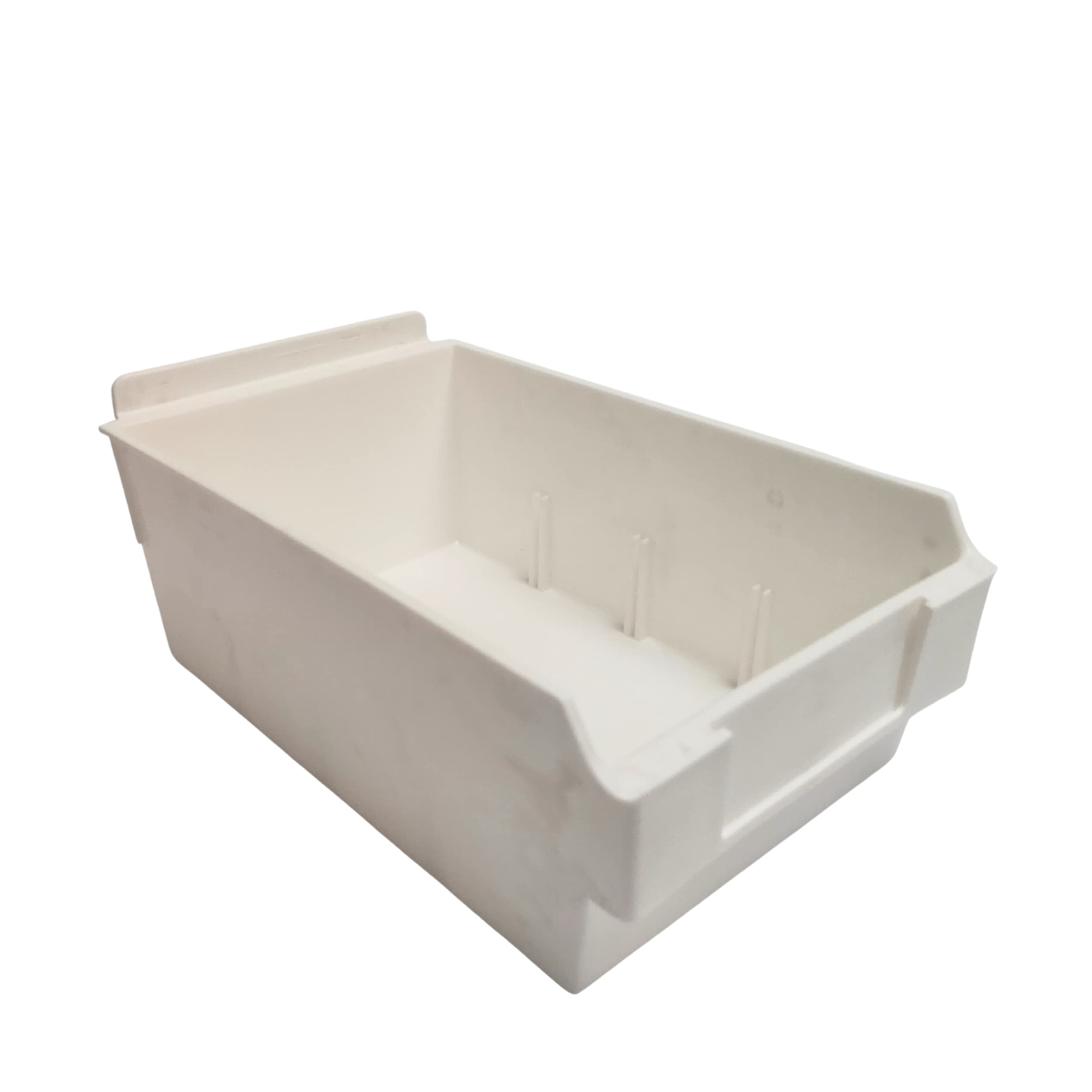 CompleteShopfittings 20x White Heavy Duty Medium Slatwall Storage Box Slatbox Slatwall Display