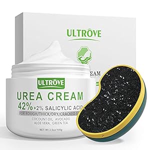 Urea Cream 42% – 2% Salicylic Acid Foot Moisturizer – Callus & Dead Skin Remover, Repairing Foot File, 3.5 oz