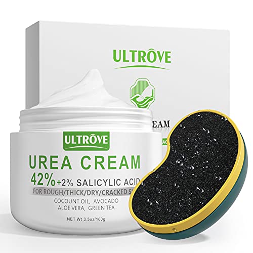 Urea Cream 42% – 2% Salicylic Acid Foot Moisturizer – Callus & Dead Skin Remover, Repairing Foot File, 3.5 oz