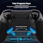 AceGamer Aurora Generation 2.4G Wireless Bluetooth Controller for PC/Android/Switch/iOS/Steam Deck with Linear Motors, Hall Joysticks and RGB Light- Upgraded PC Gaming Controller and Back Buttons Lock (Black) - Image 5