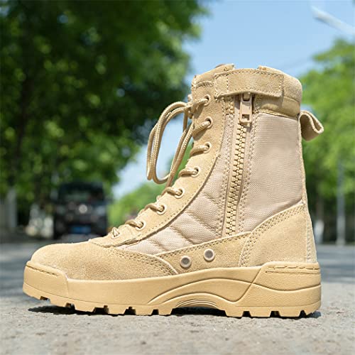 Haitpant Children Outdoor Tactical Boots, Kids Summer Camp Training Military Boots, Ultra Light Breathable Hiking Shoes for Boy2