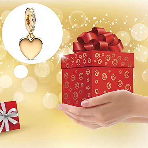 Jewelry Family Love Heart Charms 925 Sterling Silver with Cubic Zirconia for Women Bracelets and Necklaces,Mother's Day for Women4