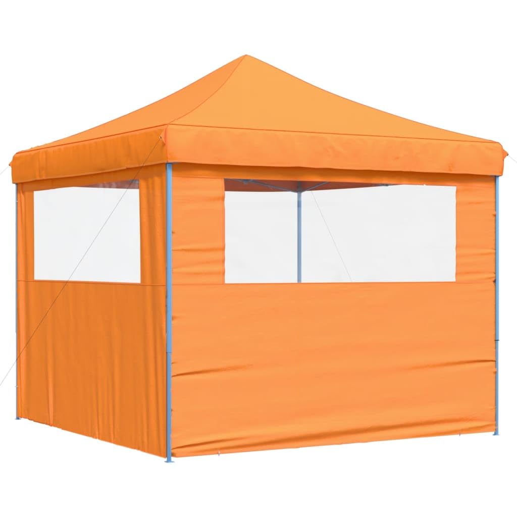 Carpa plegable para fiestas (3 x 3 m), color naranja
