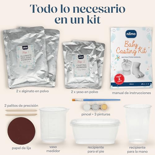 Variante de Niimo regalos recien nacidos Kit 3D Manos y Pies 2 figuras