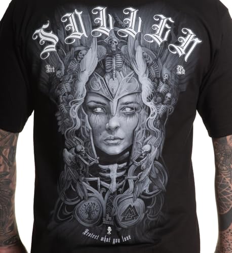 Sullen Men's Valkyrie Artist Series Capsule Tattoo Lifestyle Graphic Standard Short Sleeve Tee3