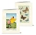 Vintage Butterflies - 36 Note Cards - 12 Designs - Blank Cards - Off-White Ivory Envelopes Included