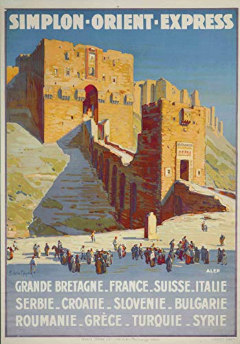  Simplon Orient Express - Poster da parete, formato 50 x 70 cm, carta 300 g, disponibile in HD