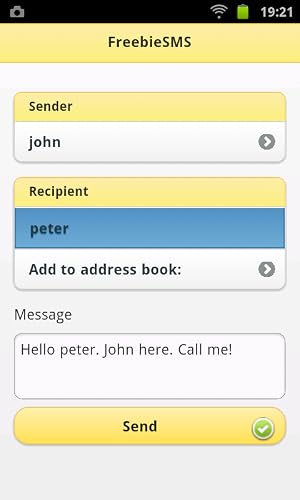 Free SMS – vue 2
