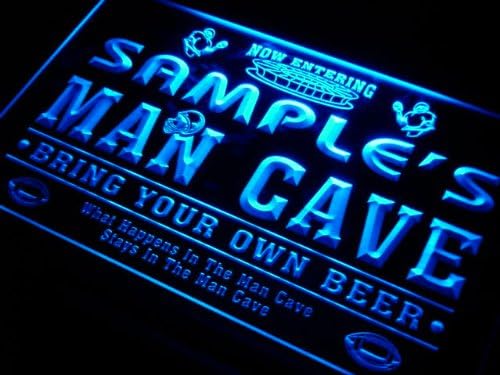 ADVPRO qa078-g Randy's Man Cave Football Game Room Bar Neon Beer Sign