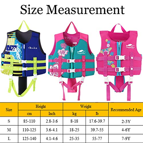 image for OldPAPA Kids Swim Vest -Baby Life Jacket Printed Float Jacket Vest Buo